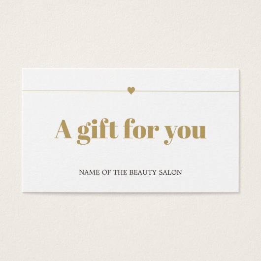 ミニマル白エレガントフェイク金ゴールド線ハート美しい (正面)