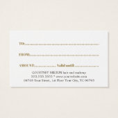 ミニマル白エレガントフェイク金ゴールド線ハート美しい (裏面)