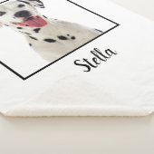 ミニマル白カスタム犬の写真 シェルパブランケット (3/4)