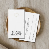 ミニマル白フェイク金ゴールド線ハート