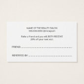 ミニマル白フェイク金ゴールド線ハート (裏面)