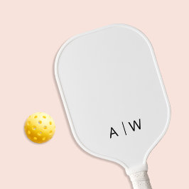 ミニマル白モノグラモダンム ピックルボールラケット