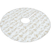 ミニマル白金ゴールドフローラツリースカート ブラッシュドポリエステルツリースカート (アングル)