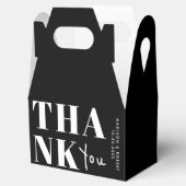 ミニマル白黒はっきりしたサンキュー結婚ズ フェイバーボックス (オープン)