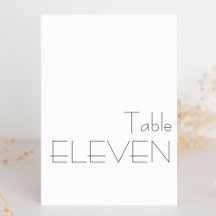 ミニマル白黒よくはしゃぐタイポグラフィイレブン