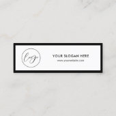 ミニマル白黒イベント無料ドリンク券 スキニー名刺 (裏面)