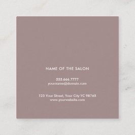 ミニマル白黒エレガント金ゴールドボビーピンヘアピン スクエア名刺