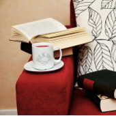 ミニマル白黒サン感動的マグ コーヒーマグカップ