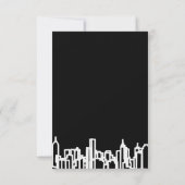 ミニマル白黒シティのスカイライン移動 案内状 (裏面)