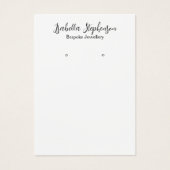 ミニマル白黒シンプルピンクイヤリングディスプレイ (正面)