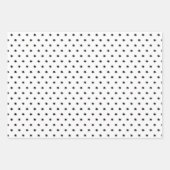 ミニマル白黒スカンジクリスマス ラッピングペーパーシート (正面3)