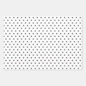 ミニマル白黒スカンジクリスマス ラッピングペーパーシート (正面2)