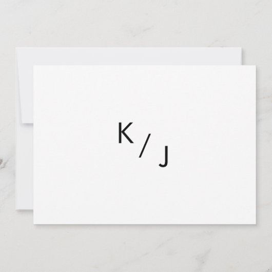 ミニマル白黒ス結婚クリプト 案内状 (裏面)