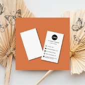 ミニマル白黒ソーシャルメディアWebサイトロゴ 名刺