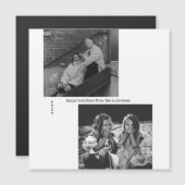 ミニマル白黒タイポグラフィフォトクリスマス (正面/裏面)