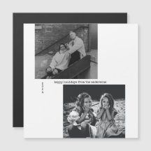 ミニマル白黒タイポグラフィフォトクリスマス