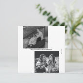 ミニマル白黒タイポグラフィフォトクリスマス シーズンカード (スタンド正面)