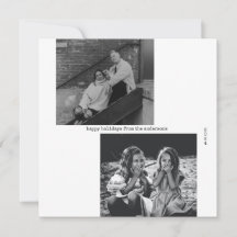 ミニマル白黒タイポグラフィフォトクリスマス