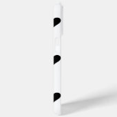 ミニマル白黒ハートロマンチック Case-Mate iPhoneケース (裏面 / 右)