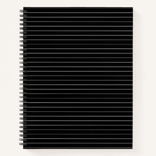 ミニマル白黒ピンプモダンスタイリッシュ ノートブック (正面)