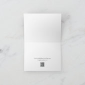 ミニマル白黒プレイスカードQRコード サンキューカード (内部)