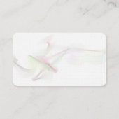 ミニマル白黒プレーンモダン抽象芸術 名刺 (裏面)