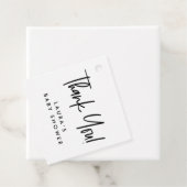 ミニマル白黒モダンシャワーありがとう フェイバータグ (インサイチュ)