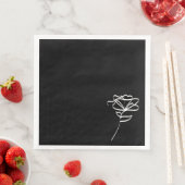 ミニマル白黒モダンフローラ (インサイチュ)