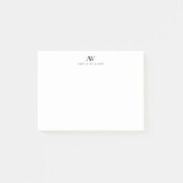 ミニマル白黒モノグラム ポストイット