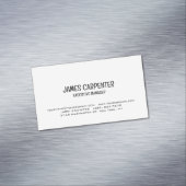 ミニマル白黒ユニークモダンプロフェッショナル マグネット名刺 (インサイチュ)