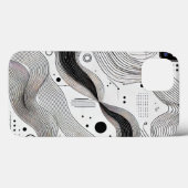 ミニマル白黒ラインiPhone 13ケース Case-Mate iPhoneケース (裏面 (横))
