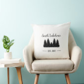 ミニマル白黒ラ素朴ケハウスパインツリーズ クッション (椅子)