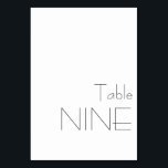 ミニマル白黒ヴィンテージタイポグラフィ9 テーブルナンバー<br><div class="desc">このミニマリストのテーブモダンル番号カー結婚ドでスタイルでゲストを案内し、クリーンなラインとコンテンポラリータイポグラフィ。このテーブルモダンナンバーはエレガント、ミニマルな結婚式に最適で、控えめな洗練されたデザインを備えた多彩なデコールスタイルを補完する。披露宴とフォーマル両方カジュアルに最適で、テーブルエスケープに洗練されたtouchを追加しながらシームレスな座席の配置を確保するシックな方法。特別シンプルな日のための詳細だ！</div>