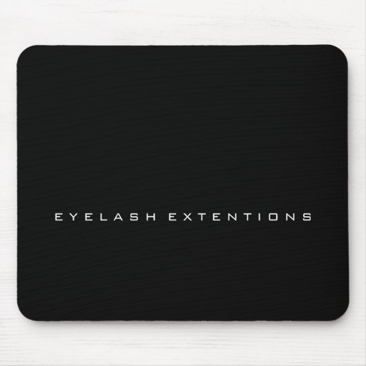 ミニマル白黒会社ブランディング名 マウスパッド (正面)