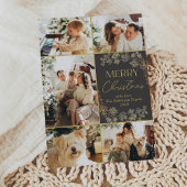 ミニマル白黒写真メリークリスマスカード シーズンカード