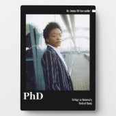 ミニマル白黒写真PhD フォトプラーク (正面)