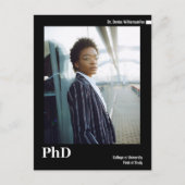 ミニマル白黒写真PhD 案内ポストカード (正面)