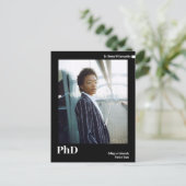 ミニマル白黒写真PhD 案内ポストカード (スタンド正面)