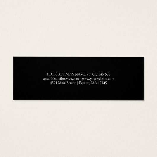 ミニマル白黒割引コードクーポン (裏面)