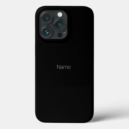 ミニマル白黒名前をカスタムするモノグラム Case-Mate iPhoneケース (裏面)