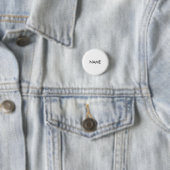ミニマル白黒名前をカスタムする文字モノグラム 缶バッジ (インサイチュ)