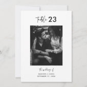 ミニマル白黒書道写真表番号 (裏面)