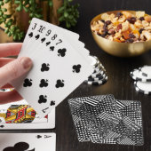 ミニマル白黒混合パターンスタイル トランプ (インサイチュ)