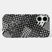 ミニマル白黒混合パターンスタイル Case-Mate iPhoneケース (裏面 (横))