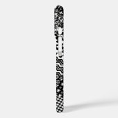 ミニマル白黒混合パターンスタイル Case-Mate iPhoneケース (裏面 / 左)