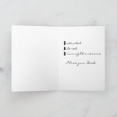 ミニマル白黒父の日 カード (内部)