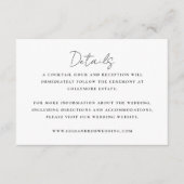 ミニマル白黒結婚ズ エンクロージャーカード (正面)