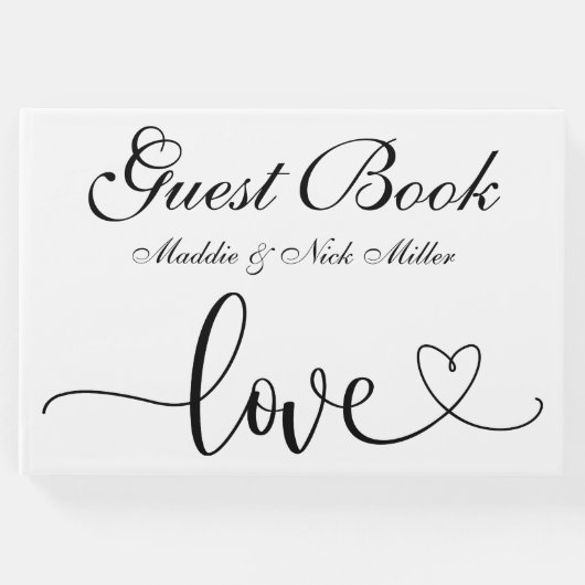 ミニマル白黒結婚ズ ゲストブック (正面)
