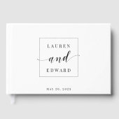 ミニマル白黒結婚ズ ゲストブック (正面)