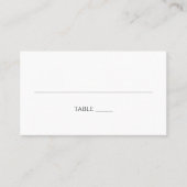 ミニマル白黒結婚ズ プレイスカード (正面)